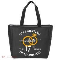 17 Years Of Married Since 2006 Couple Wedding Anniversary Tote Bag thumb 0