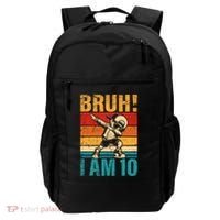 10 Year Old Birthday Dabbing Boy Bruh ItS My 10th Birthday Backpack thumb 0