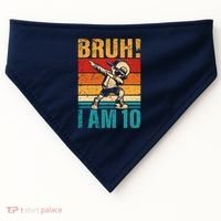10 Year Old Birthday Dabbing Boy Bruh ItS My 10th Birthday USA-Made Doggie Bandana thumb 0