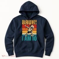 10 Year Old Birthday Dabbing Boy Bruh ItS My 10th Birthday Hoodie thumb 0