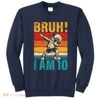 10 Year Old Birthday Dabbing Boy Bruh ItS My 10th Birthday Sweatshirt thumb 0