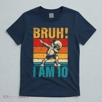 10 Year Old Birthday Dabbing Boy Bruh ItS My 10th Birthday T-Shirt thumb 5