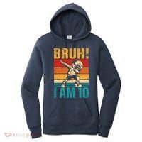10 Year Old Birthday Dabbing Boy Bruh ItS My 10th Birthday Women's Hoodie thumb 0