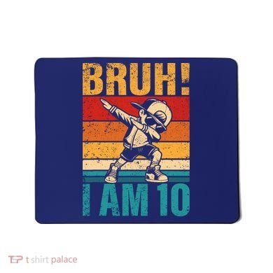 10 Year Old Birthday Dabbing Boy Bruh ItS My 10th Birthday Mousepad