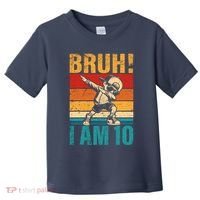 10 Year Old Birthday Dabbing Boy Bruh ItS My 10th Birthday Toddler T-Shirt thumb 0
