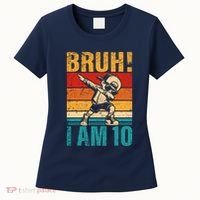 10 Year Old Birthday Dabbing Boy Bruh ItS My 10th Birthday Women's T-Shirt thumb 0
