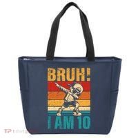 10 Year Old Birthday Dabbing Boy Bruh ItS My 10th Birthday Tote Bag thumb 0