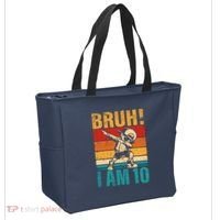 10 Year Old Birthday Dabbing Boy Bruh ItS My 10th Birthday Tote Bag thumb 2
