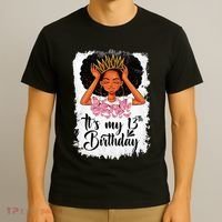 13 Year Old Gift Women Teenager Its My 13th Birthday T-Shirt thumb 3
