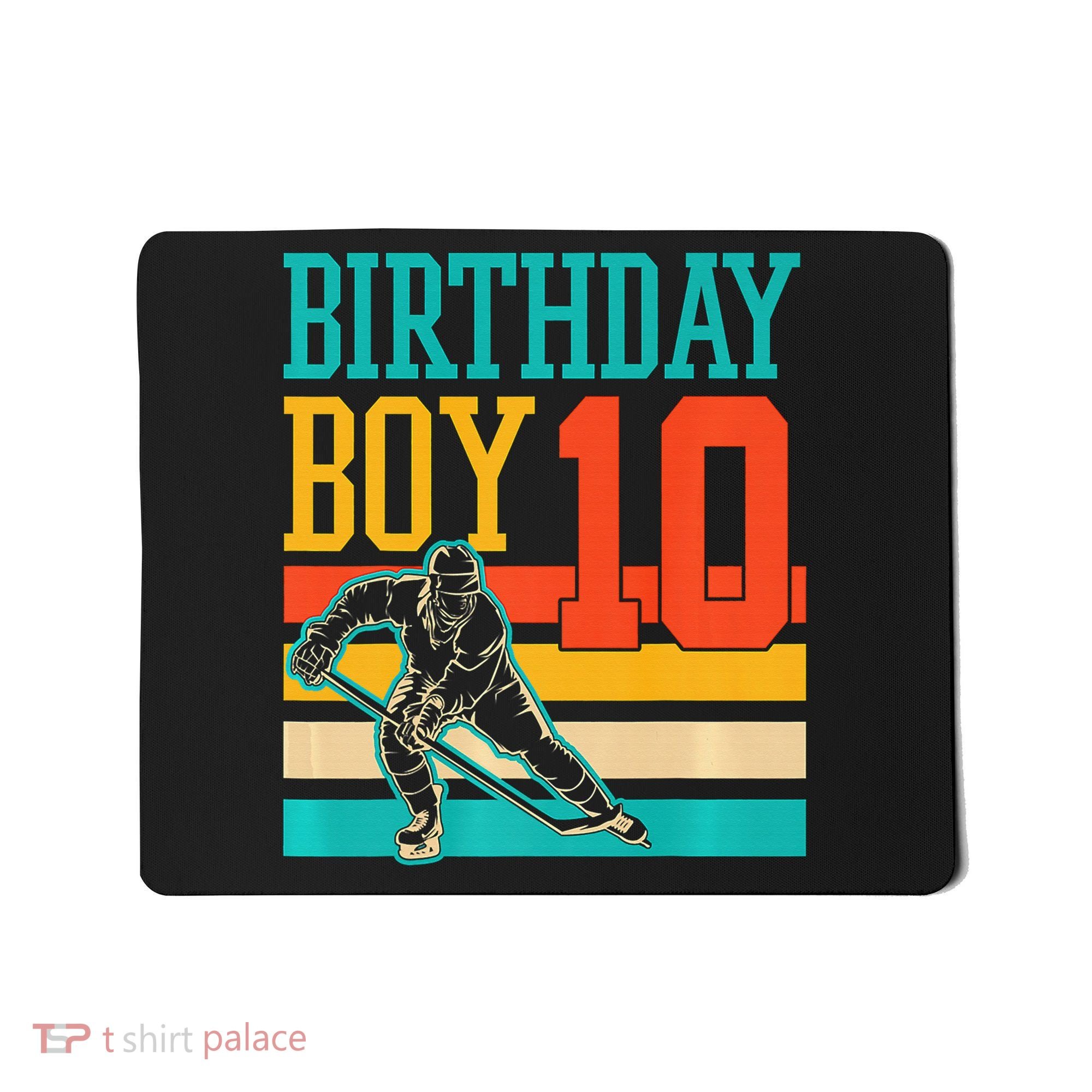 10 Year Old Ice Hockey Themed Birthday Party 10th  Gift Mousepad