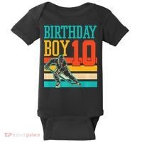 10 Year Old Ice Hockey Themed Birthday Party 10th  Gift Baby Bodysuit thumb 0