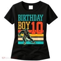 10 Year Old Ice Hockey Themed Birthday Party 10th  Gift Women's T-Shirt thumb 0