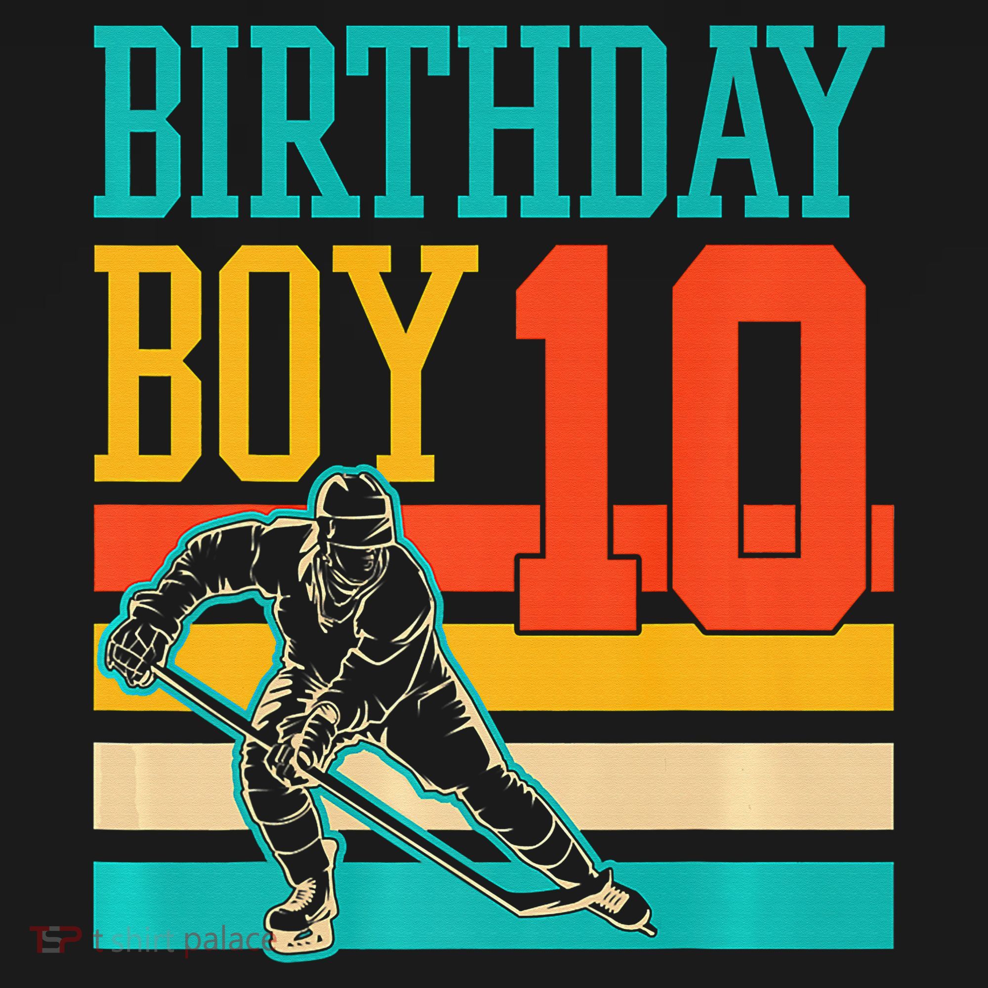 10 Year Old Ice Hockey Themed Birthday Party 10th  Gift Kids Sweatshirt