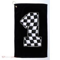 1 Year Old Pit Crew One Car Racing 1st Birthday Race Car Golf Towel thumb 0
