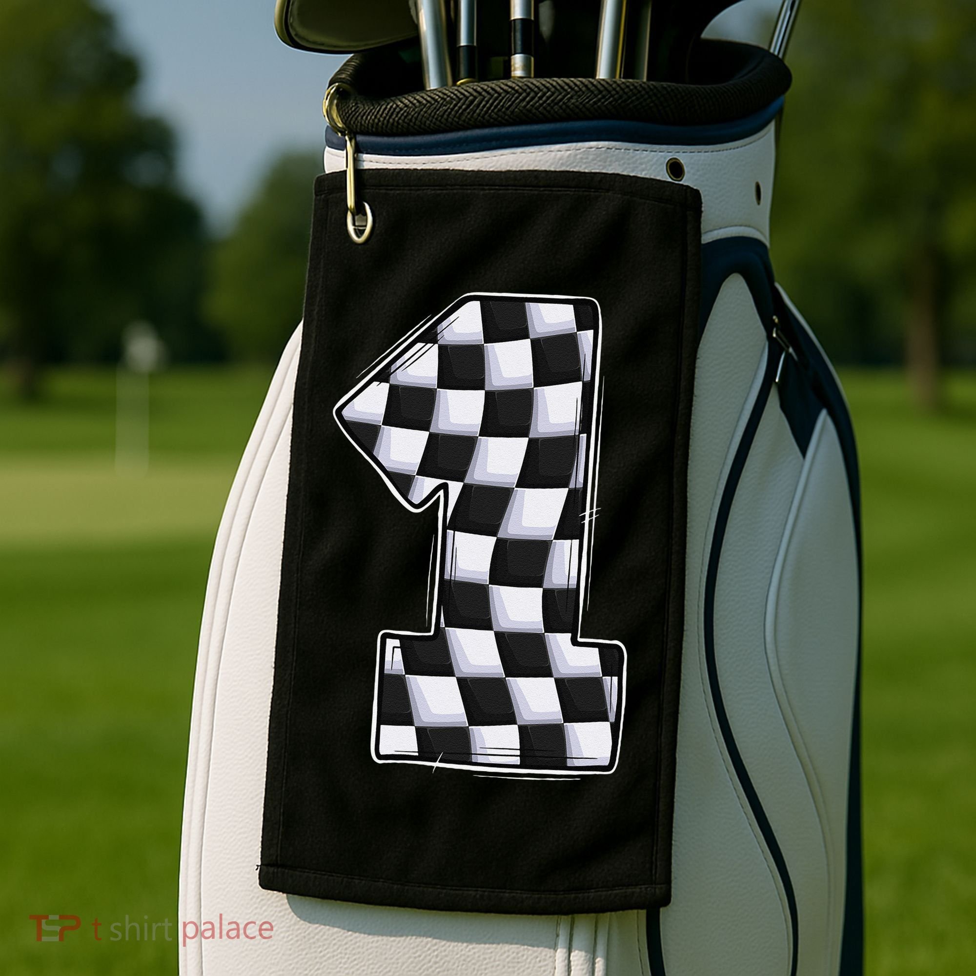 1 Year Old Pit Crew One Car Racing 1st Birthday Race Car Golf Towel