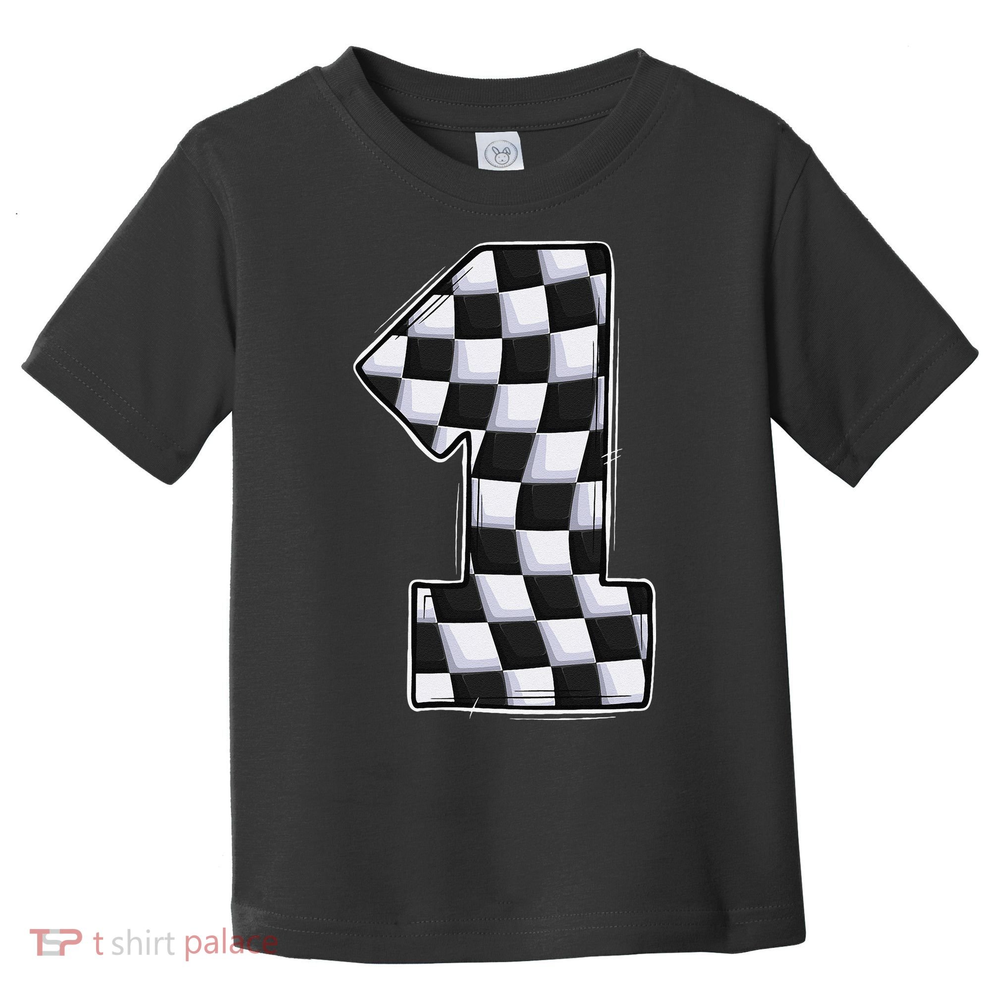 1 Year Old Pit Crew One Car Racing 1st Birthday Race Car Toddler T-Shirt