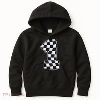 1 Year Old Pit Crew One Car Racing 1st Birthday Race Car Kids Hoodie thumb 0
