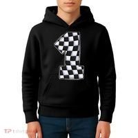 1 Year Old Pit Crew One Car Racing 1st Birthday Race Car Kids Hoodie thumb 4