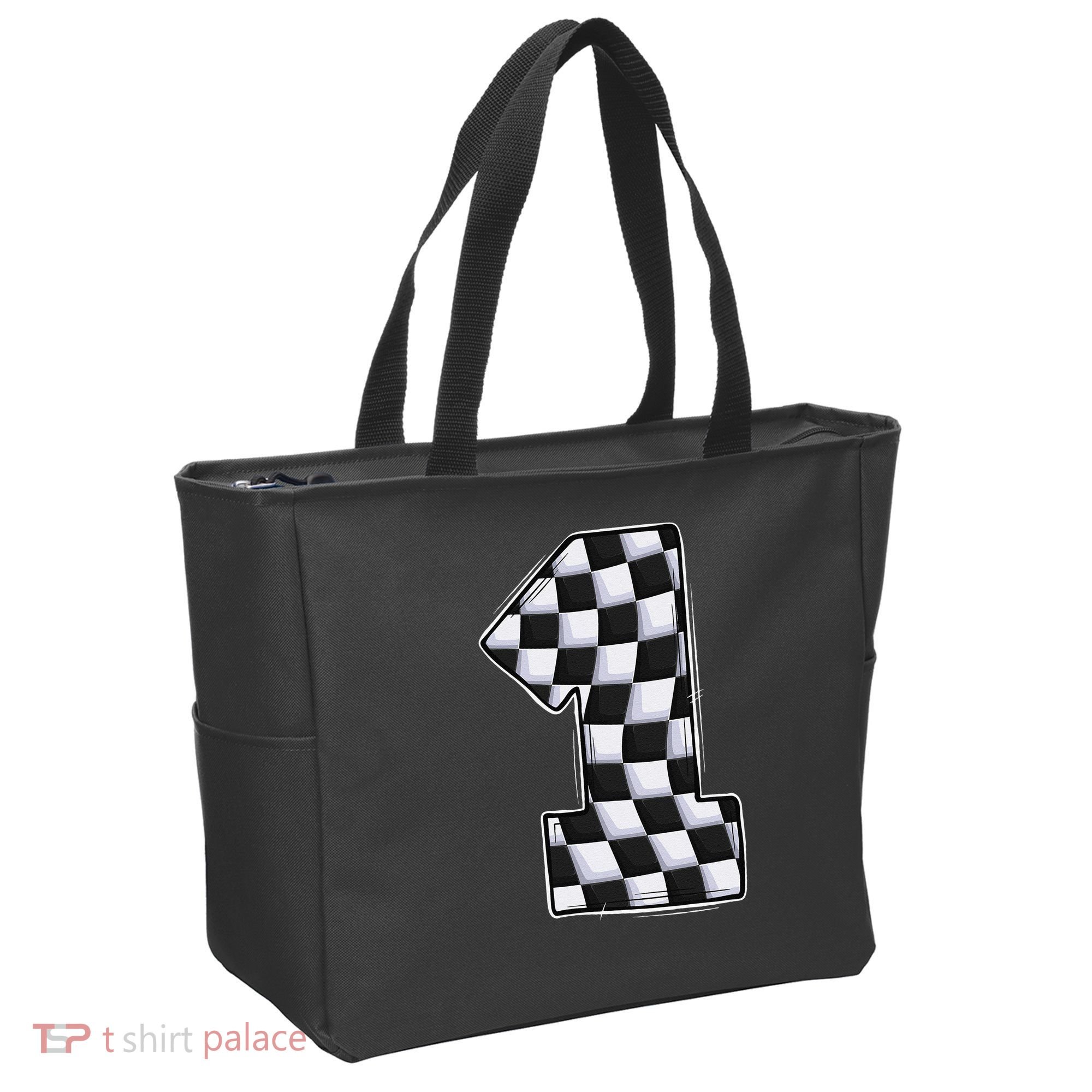 1 Year Old Pit Crew One Car Racing 1st Birthday Race Car Tote Bag