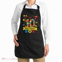 10 Year Old Building Blocks 10th Birthday Boy Apron thumb 2