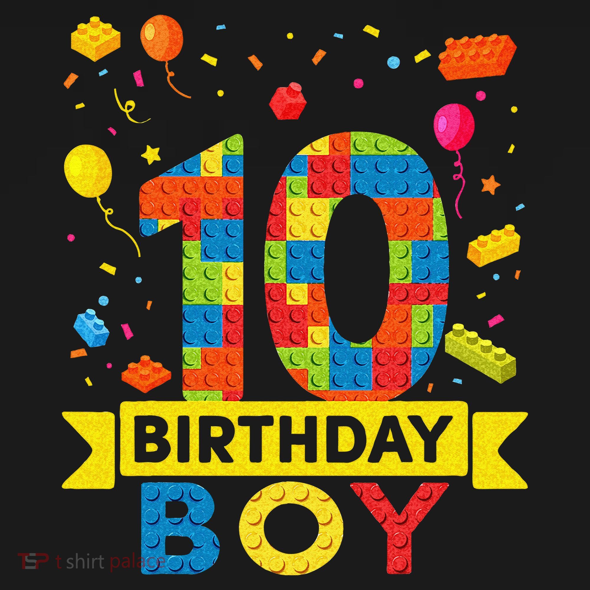 10 Year Old Building Blocks 10th Birthday Boy Coaster
