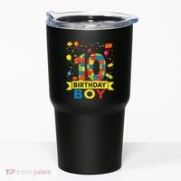 10 Year Old Building Blocks 10th Birthday Boy Tumbler thumb 0