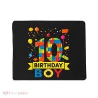 10 Year Old Building Blocks 10th Birthday Boy Mousepad thumb 0