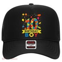 10 Year Old Building Blocks 10th Birthday Boy Hat thumb 0
