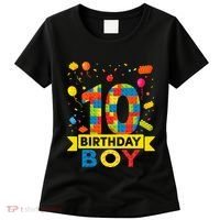 10 Year Old Building Blocks 10th Birthday Boy Women's T-Shirt thumb 0