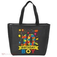 10 Year Old Building Blocks 10th Birthday Boy Tote Bag thumb 0