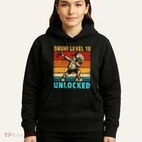 10 Year Old Birthday Dabbing Boy Bruh 10th Level Unlocked Hoodie thumb 5