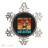 10 Year Old Birthday Dabbing Boy Bruh 10th Level Unlocked Ornament thumb 0