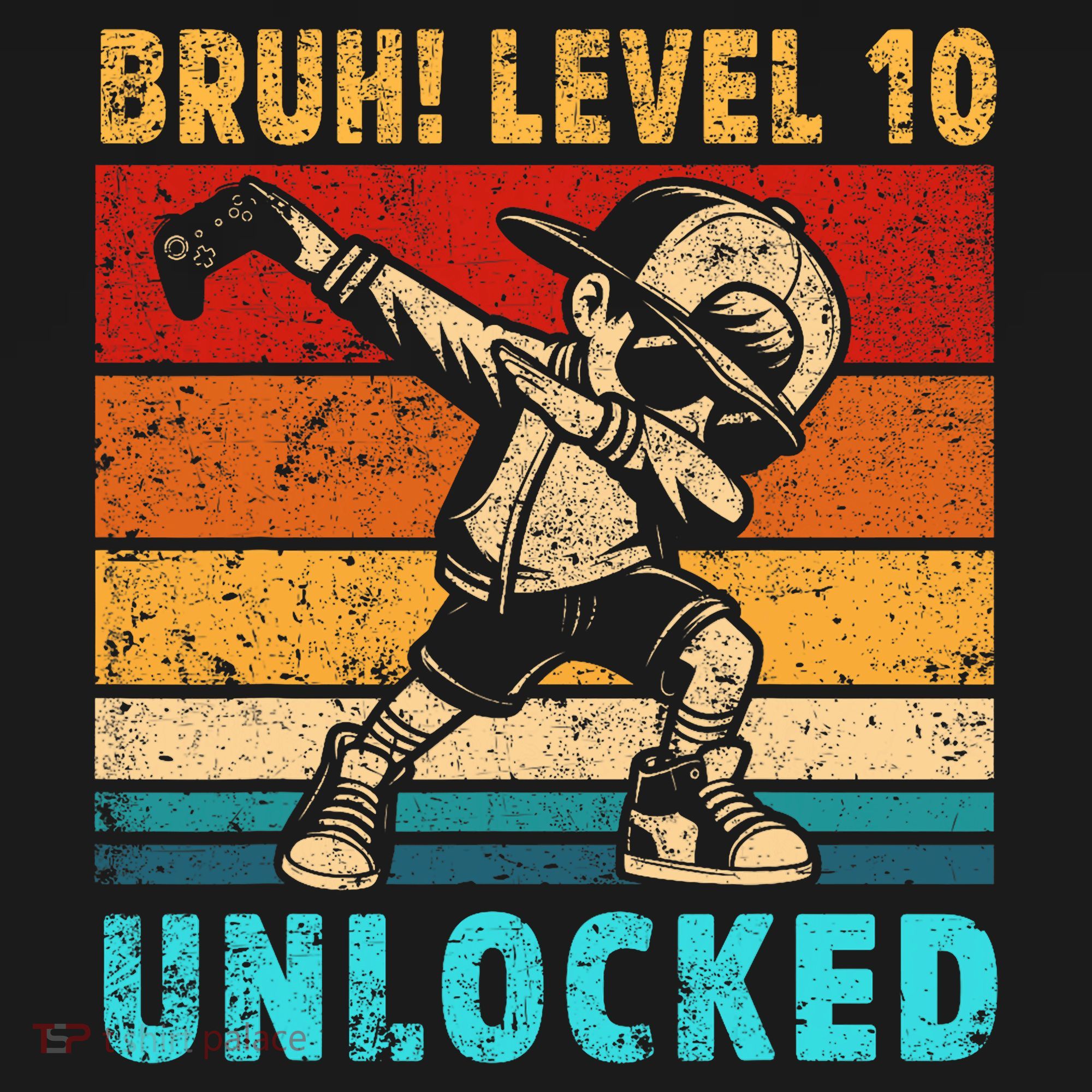 10 Year Old Birthday Dabbing Boy Bruh 10th Level Unlocked Women's Tank Top