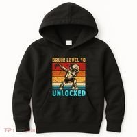 10 Year Old Birthday Dabbing Boy Bruh 10th Level Unlocked Kids Hoodie thumb 0