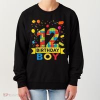 12 Year Old Building Blocks 12th Birthday Women's Sweatshirt thumb 0