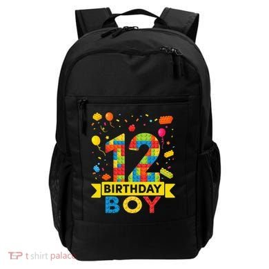 12 Year Old Building Blocks 12th Birthday Backpack