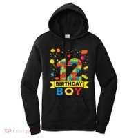 12 Year Old Building Blocks 12th Birthday Women's Hoodie thumb 0