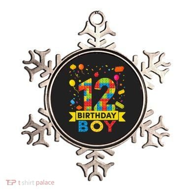 12 Year Old Building Blocks 12th Birthday Ornament