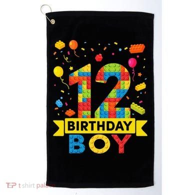 12 Year Old Building Blocks 12th Birthday Golf Towel