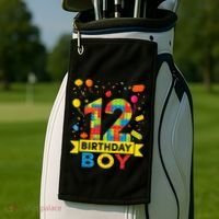 12 Year Old Building Blocks 12th Birthday Golf Towel thumb 2