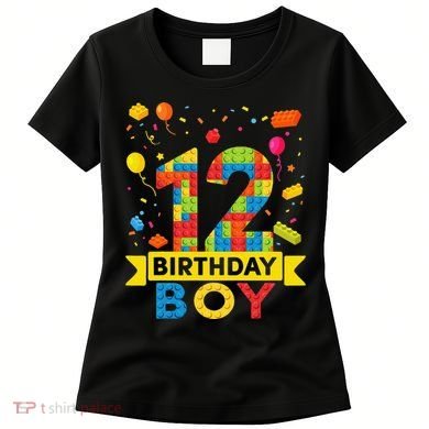 12 Year Old Building Blocks 12th Birthday Women's T-Shirt