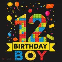 12 Year Old Building Blocks 12th Birthday Women's T-Shirt thumb 6