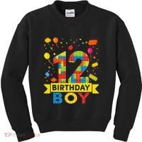 12 Year Old Building Blocks 12th Birthday Kids Sweatshirt thumb 0