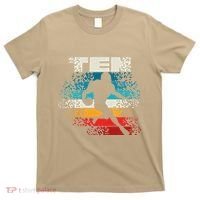 10 Year Old 10th Vintage Retro Football Birthday Party T-Shirt thumb 0