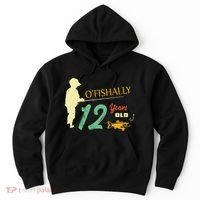 12 Year Old Fishing Gift 12 Yo Twelve Year Old 12th Birthday Hoodie thumb 0