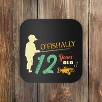 12 Year Old Fishing Gift 12 Yo Twelve Year Old 12th Birthday Coaster thumb 0