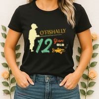12 Year Old Fishing Gift 12 Yo Twelve Year Old 12th Birthday Women's T-Shirt thumb 2