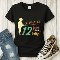 12 Year Old Fishing Gift 12 Yo Twelve Year Old 12th Birthday Women's T-Shirt thumb 3