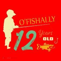 12 Year Old Fishing Gift 12 Yo Twelve Year Old 12th Birthday Santa Hat thumb 1