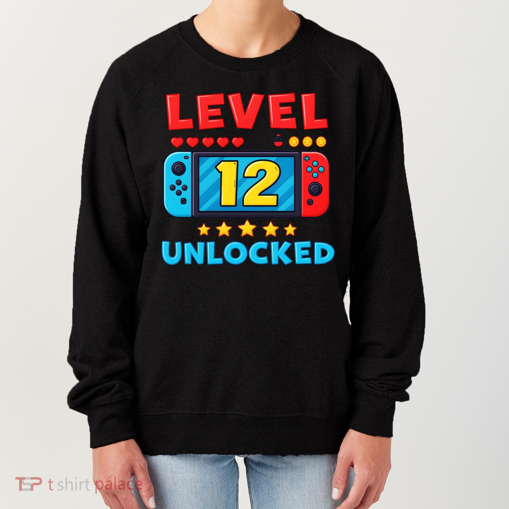 12 Year Old Birthday Decorations Son Boy 12th Women's Sweatshirt